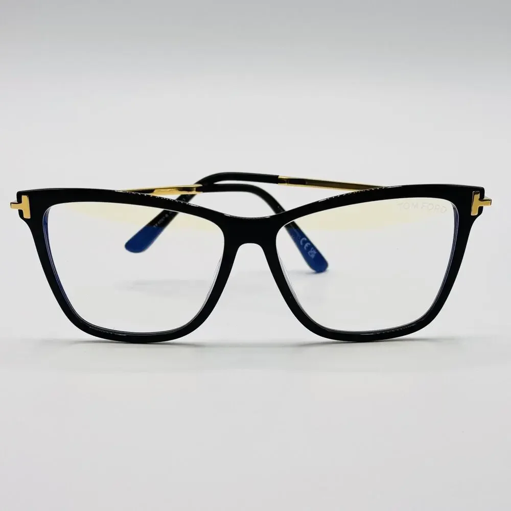 Tom Ford Eyeglasses Frame TF6097-B 001 Black Butterfly Frame 53-13-140 NEW